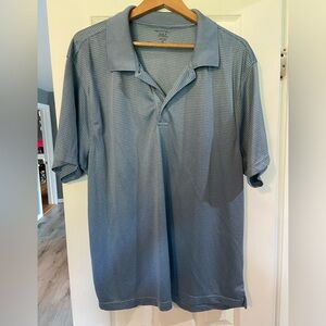 XL- Architect Golf Performance- Men- Light Blue- Short Sleeve, Polo